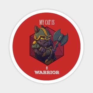 RPG Cat Warrior Magnet